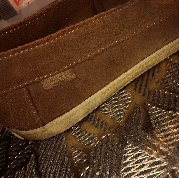 Vintage Van's The Original Surf Siders Women's Size 8.5 Lace Up Suede Camel - Picture 4 of 4